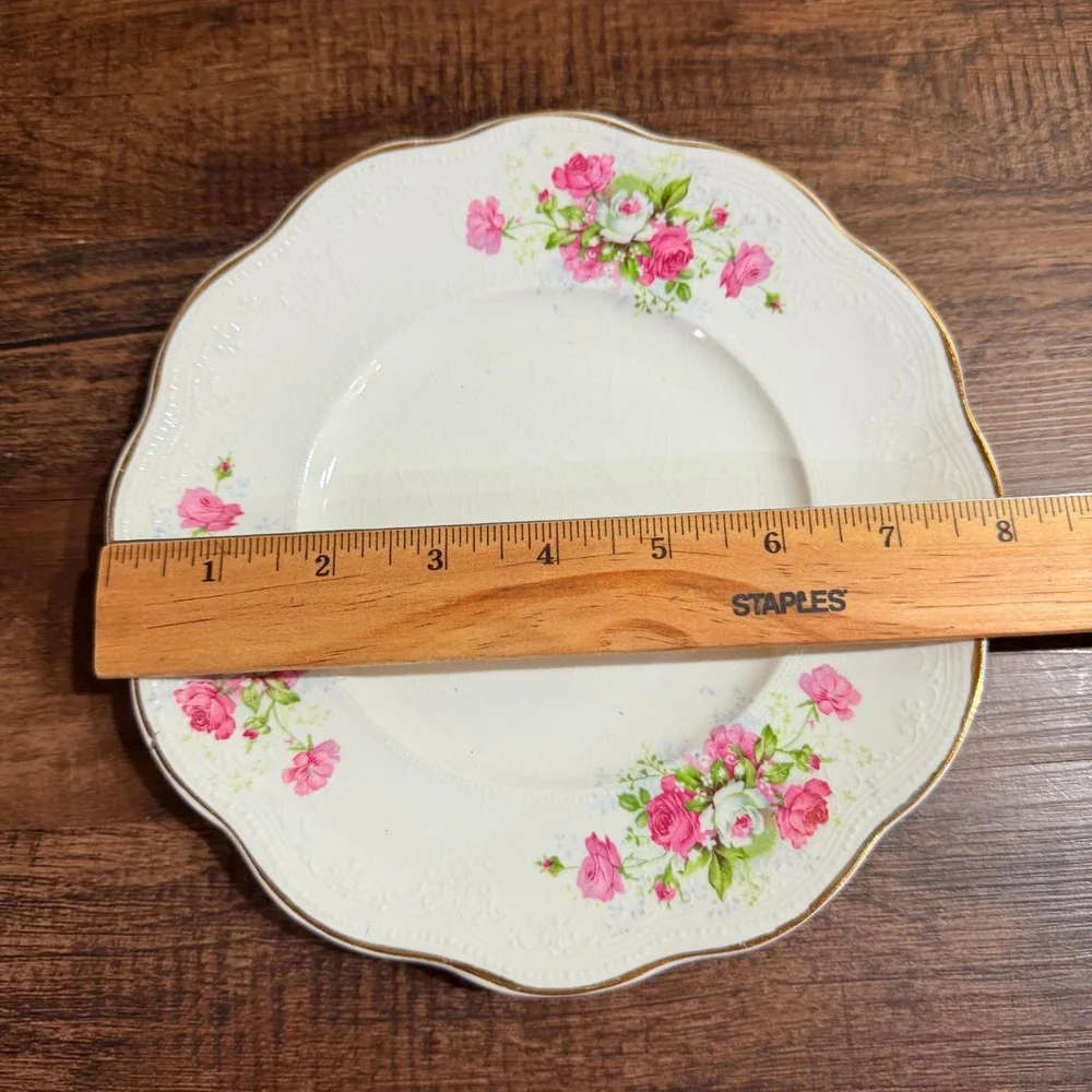 4 Antique Smith Phillips Salad Plate 8